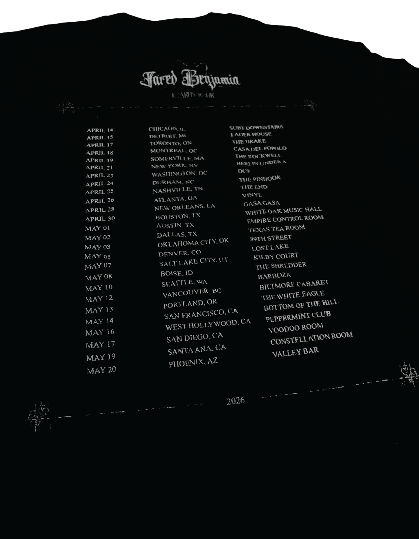 "Icarus Tour" Short Sleeve Tee