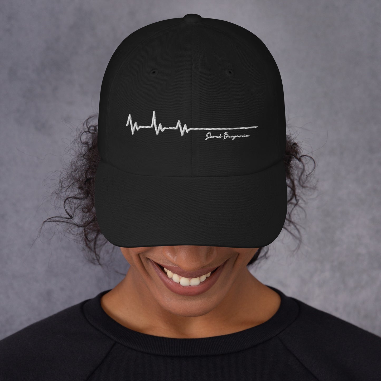 Flatline Black Dad hat