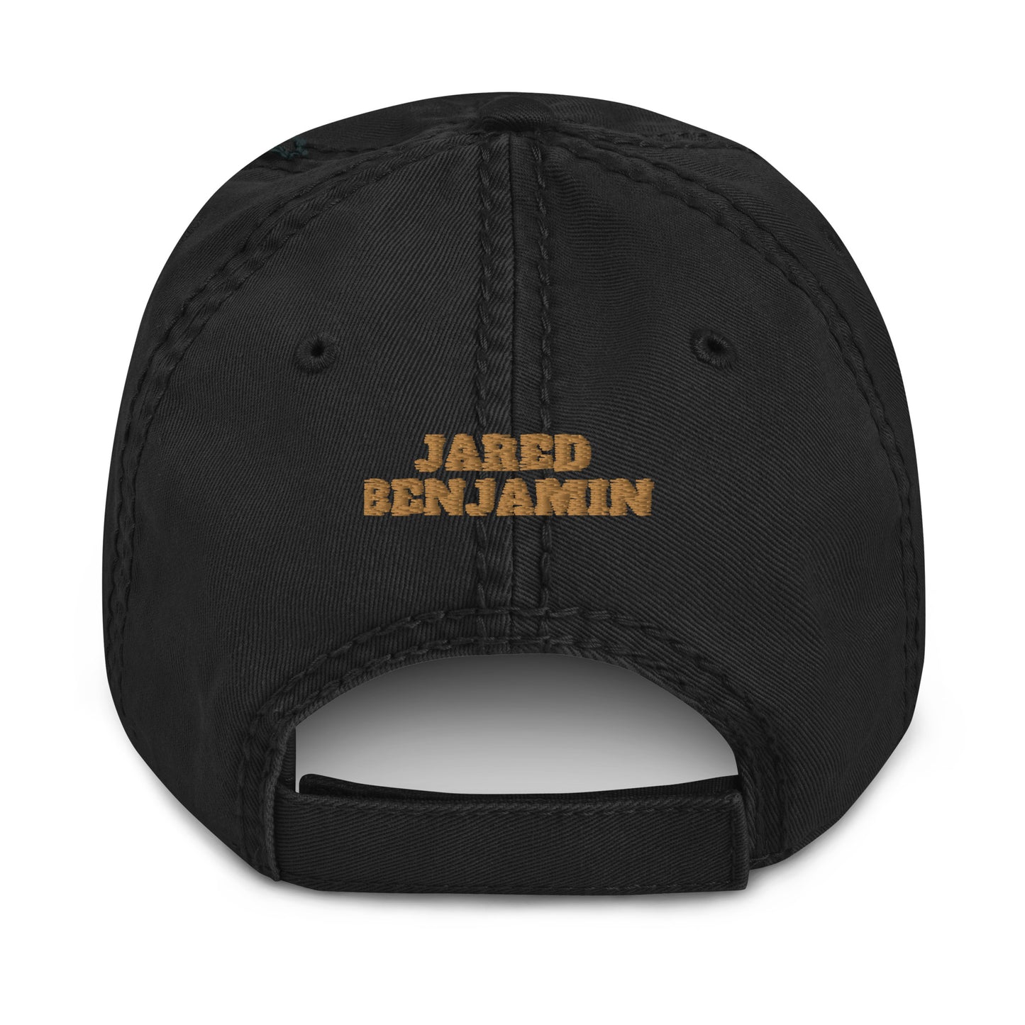 "Caffeine Addicts Only" Unisex Distressed Dad Hat with Jared Benjamin Name on the Back