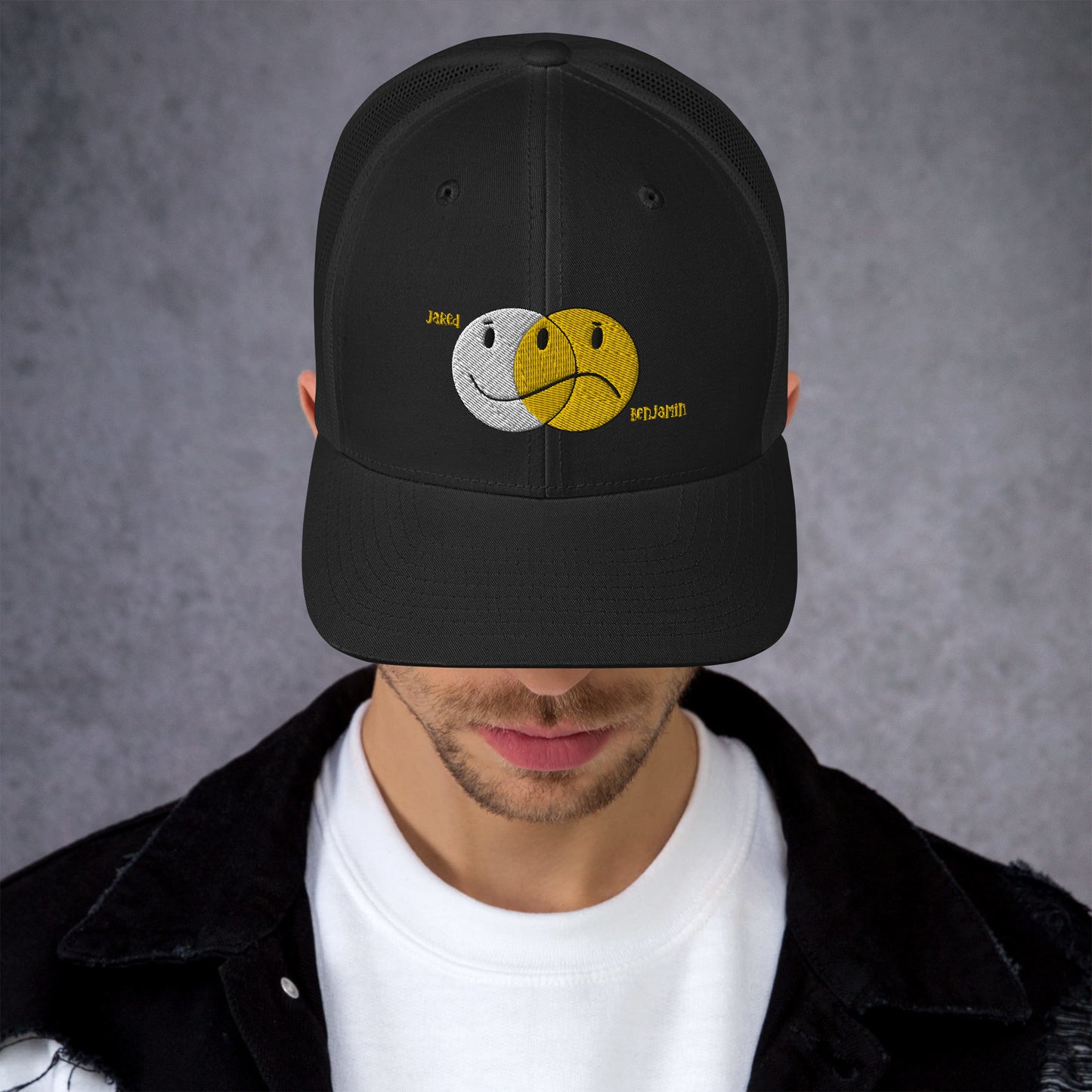 Hi's & Low's Black or Black and White Trucker Cap
