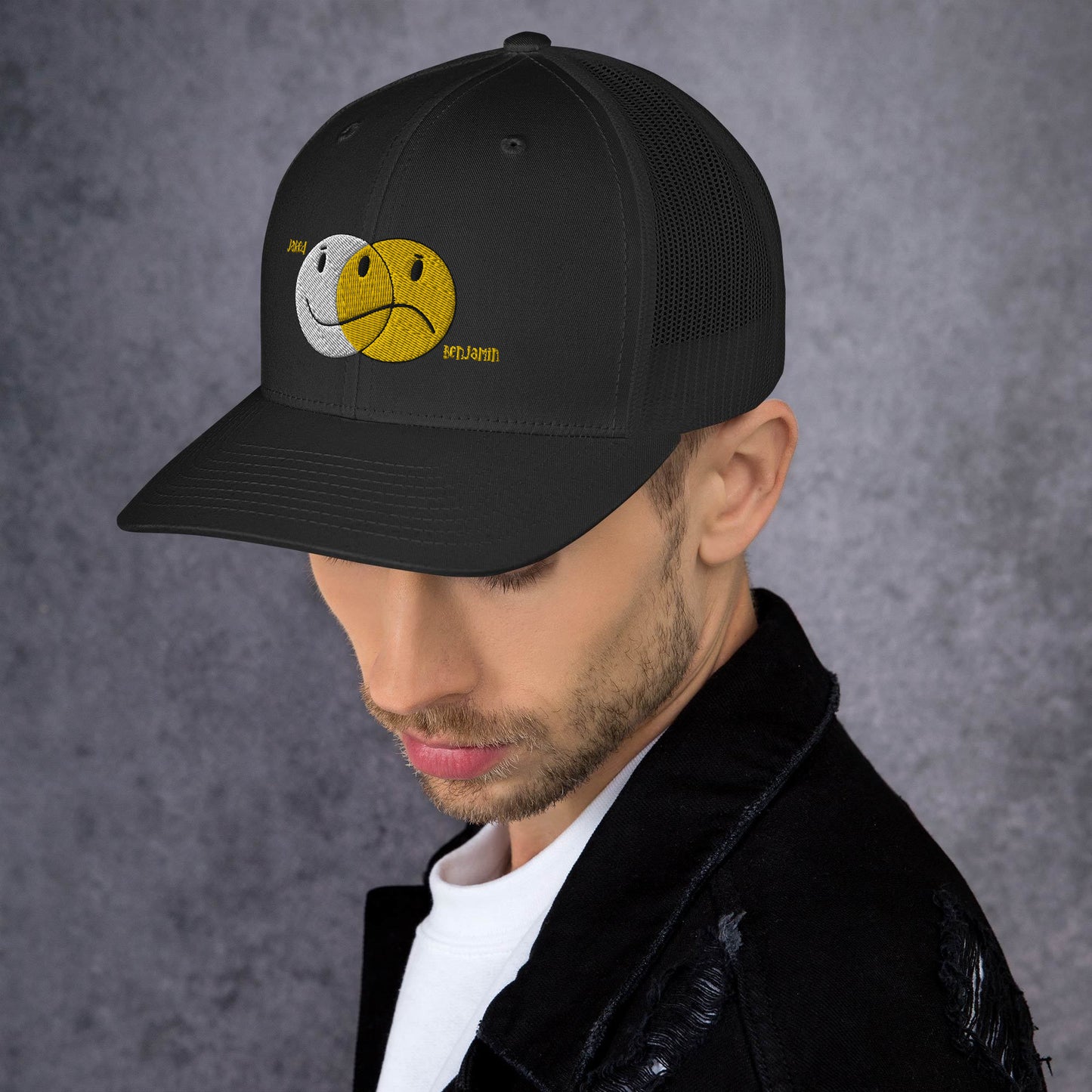 Hi's & Low's Black or Black and White Trucker Cap