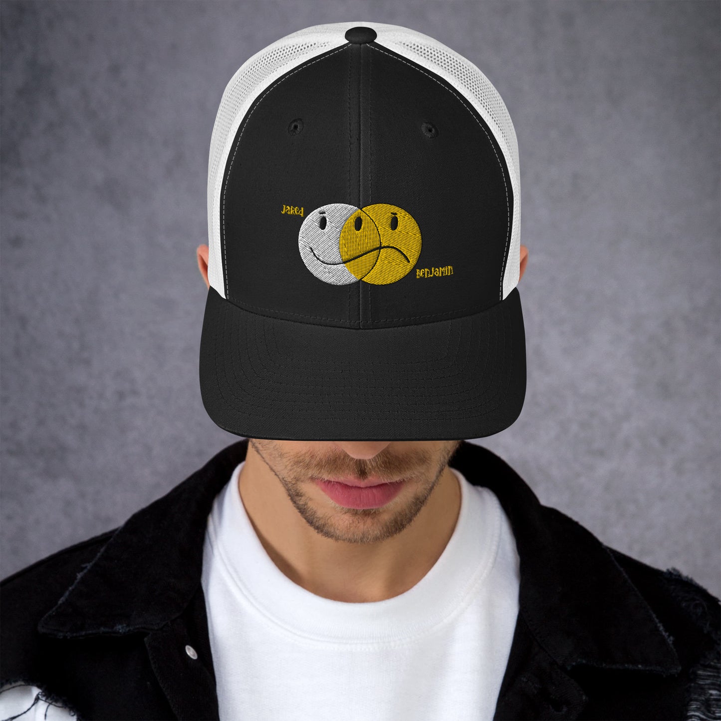 Hi's & Low's Black or Black and White Trucker Cap