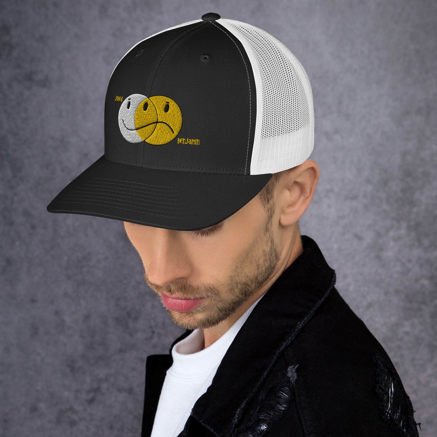 Hi's & Low's Black or Black and White Trucker Cap