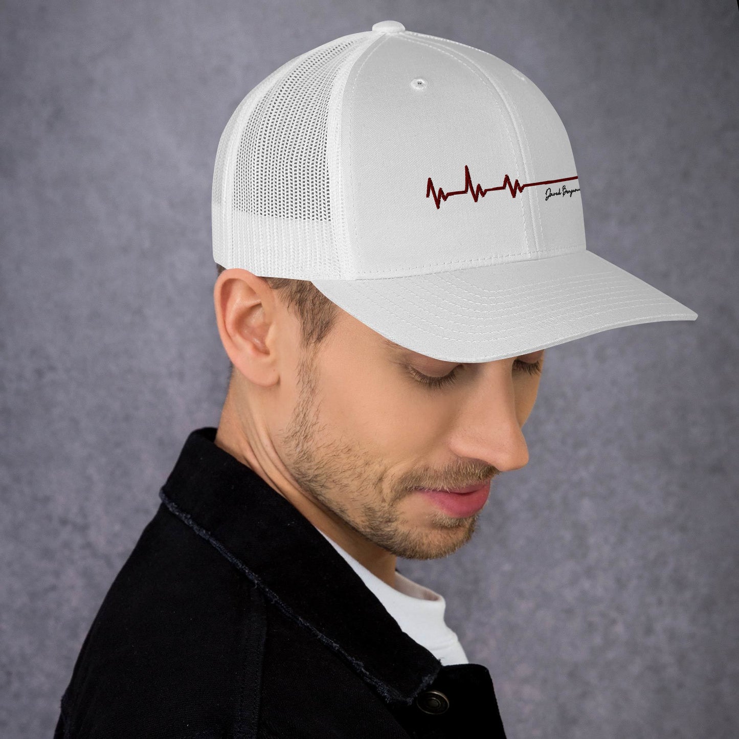 Flatline White Trucker Cap