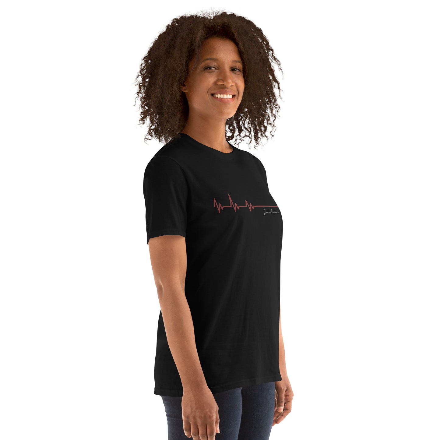 Flatline Short-Sleeve Unisex T-Shirt (Black, White, Grey)