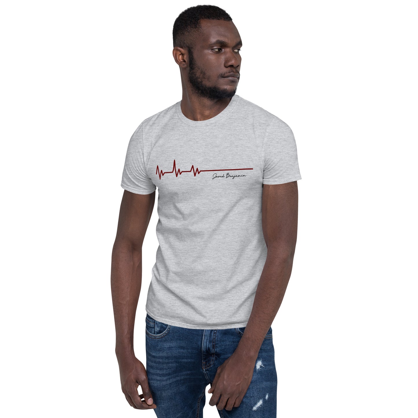 Flatline Short-Sleeve Unisex T-Shirt (Black, White, Grey)
