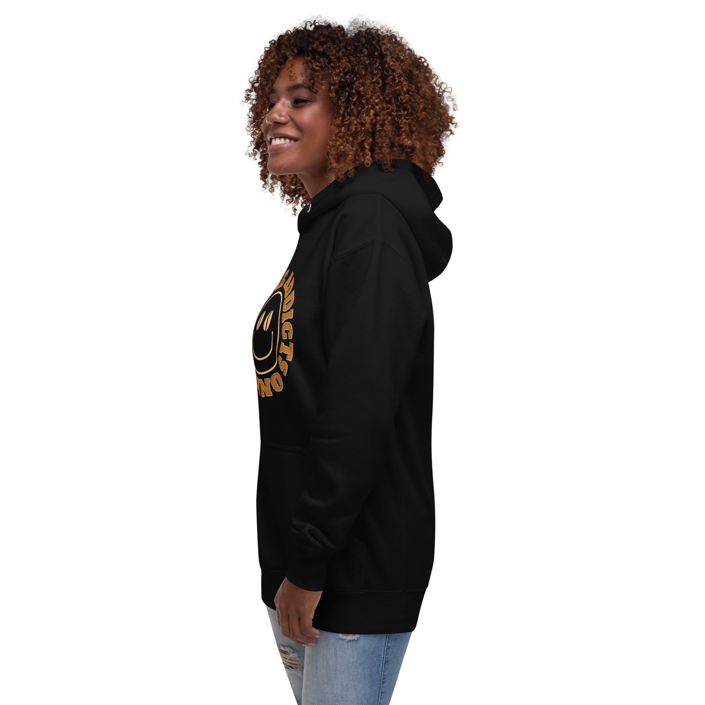 "Caffeine Addicts Only" Unisex Hoodie with Jared Benjamin on Arm