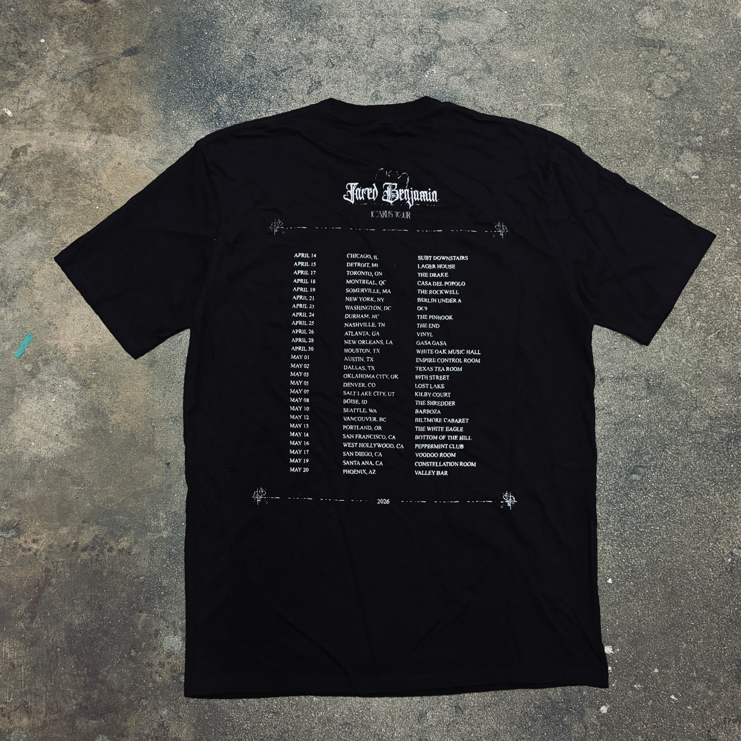 "Icarus Tour" Short Sleeve Tee