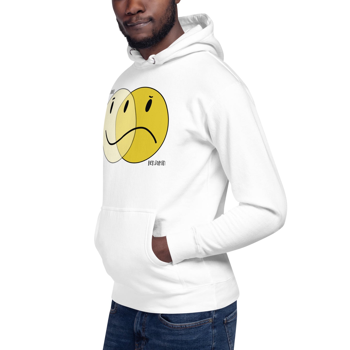 Hoodie High's and Low's White Unisex